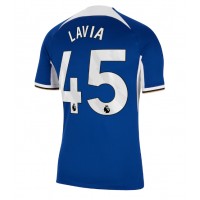 Fotballdrakt Herre Chelsea Romeo Lavia #45 Hjemmedrakt 2023-24 Kortermet